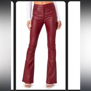 Edikted
Red Faux Leather Pants